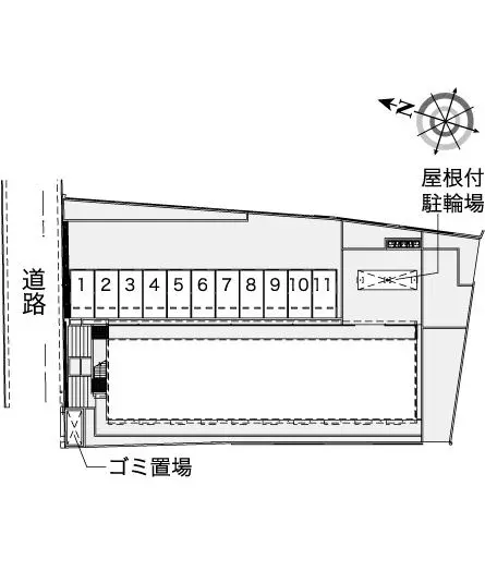 ★手数料０円★朝霞市岡２丁目 月極駐車場